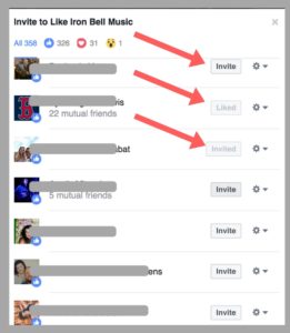 Facebook Tips to Grow Your Likes and Leads - Invite to like Facebook