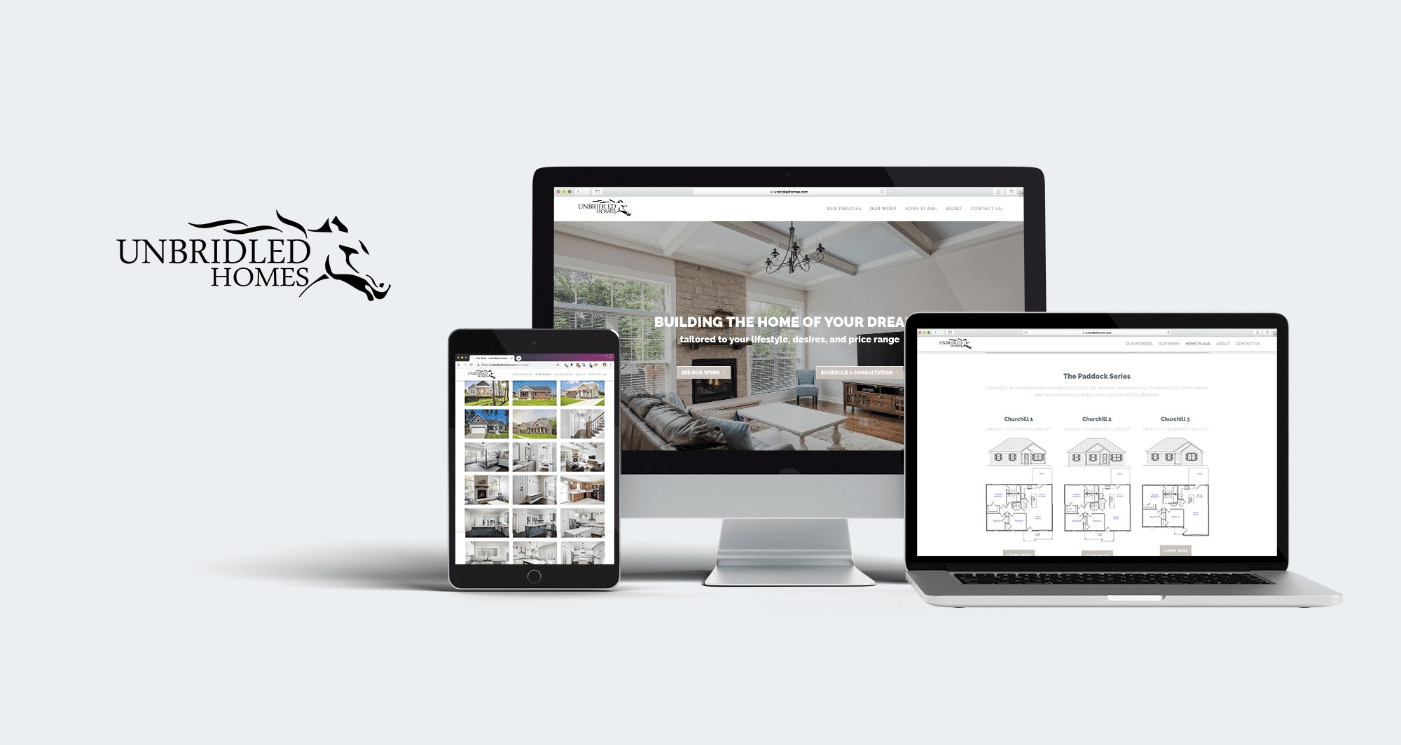 Unbridled Homes website