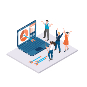 characters celebrating success